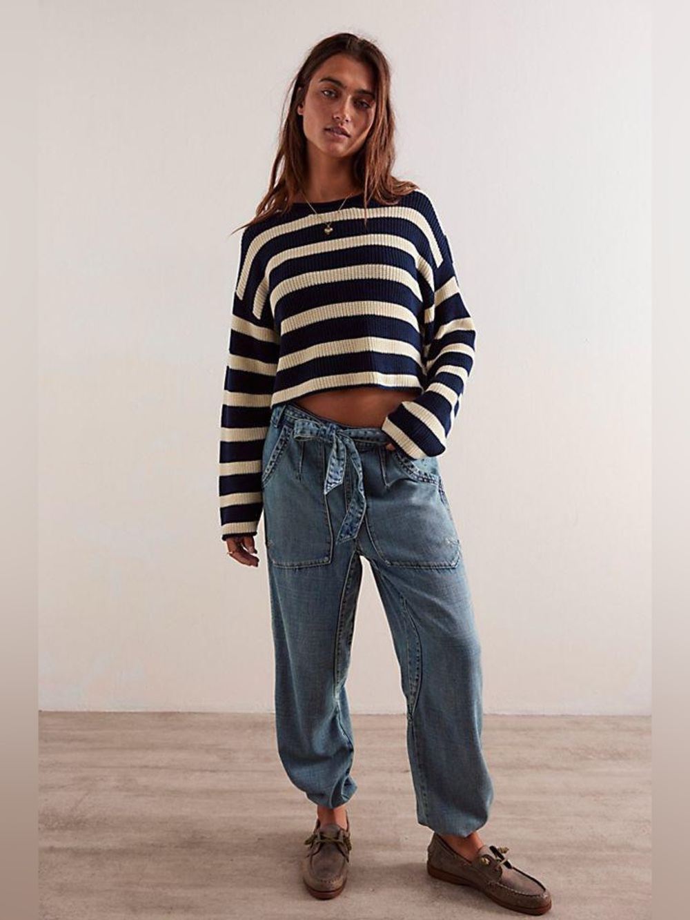 We The Free - Glitch Dropped Pull-On Jeans Light Wash Womens XL